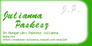 julianna paskesz business card